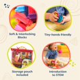 thumbnail image 3 of Building Blocks B. toys Bristle Block Stackadoos a partir de 2 años, 3 of 7
