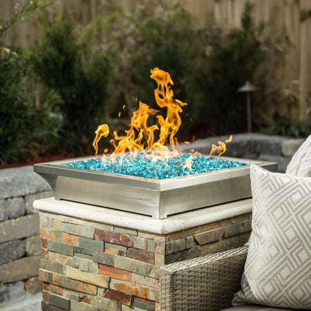 lavelle lakeview column rise bowl gas inch fire square low natural outdoor designs