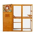 thumbnail image 5 of YYAo Cat House, Cat Catio,4-Tier Window Design Outdoor Cat Catio with Weatherproof Roof, 2 Resting Rooms, 2 Platforms, Orange, 5 of 10