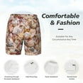 thumbnail image 5 of Balery Colorful Seashells Mens Swim Trunks Swim Shorts for Men Quick Dry Inseam Beach Shorts with Compression Liner Pocket-XX-Large, 5 of 9