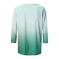 thumbnail image 5 of Ombre Shirts for Women Plus Size Casual Top Summer Cute Gradient Tunic Tees Crewneck Pullover Tops, 5 of 5