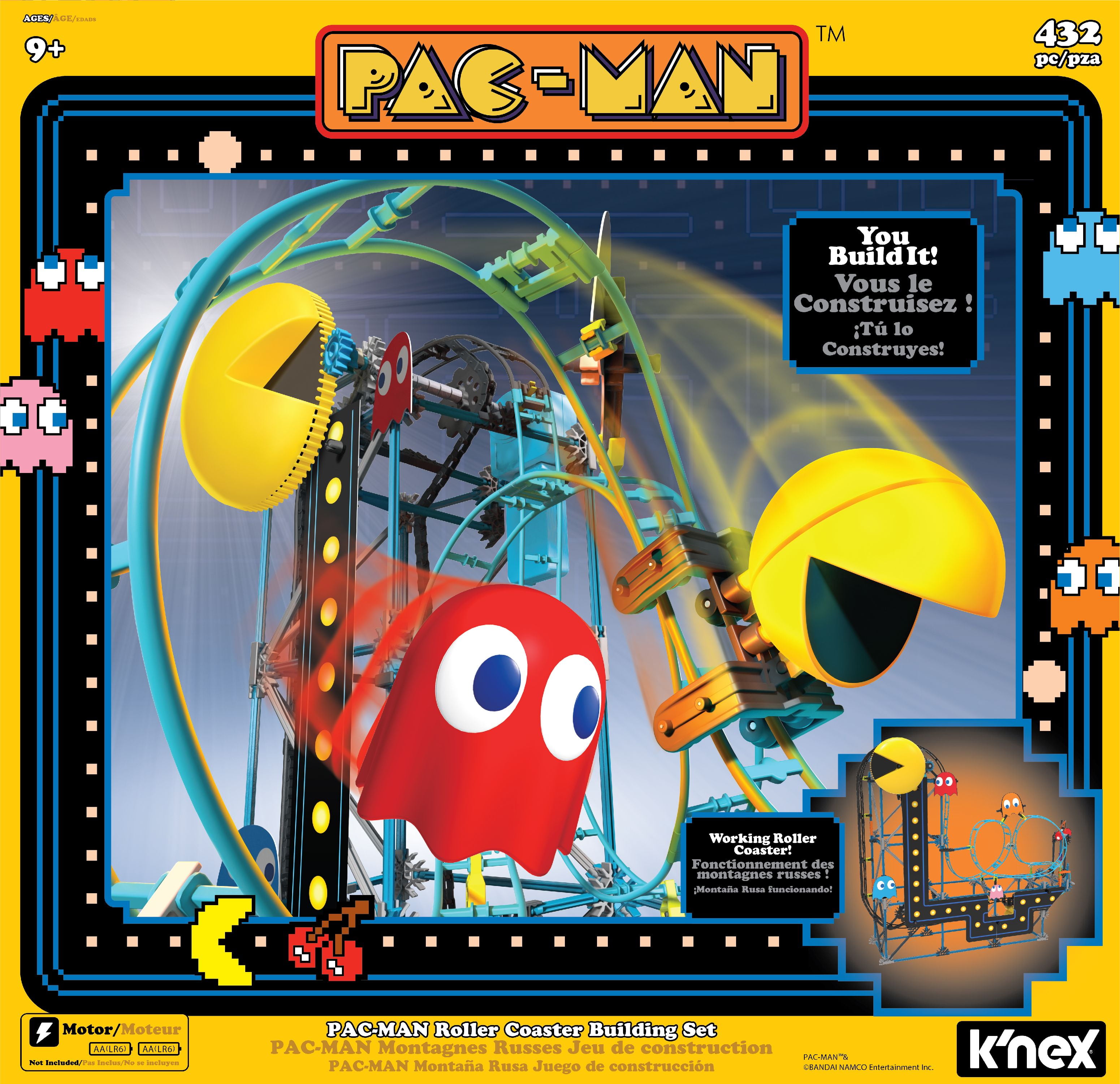 k.pacです。 K'NEX PAC-MAN Roller Coaster Building Set for Kids & Adults