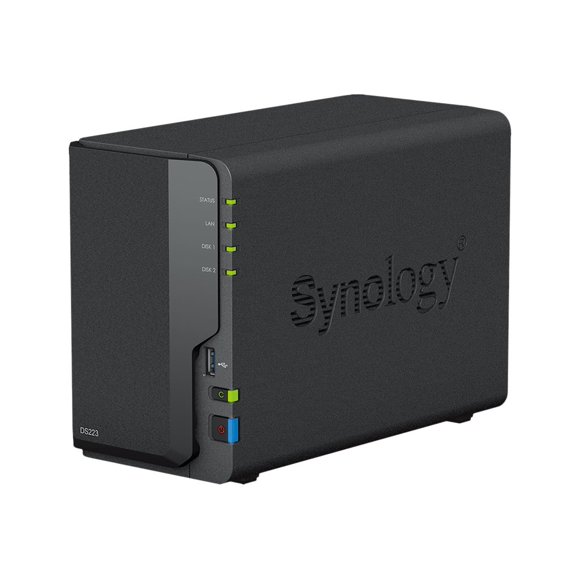 Synology Disk Station DS223 - NAS server - 2 bays - SATA 6Gb/s - RAID RAID 0, 1, JBOD - RAM 2 GB - Gigabit Ethernet - iSCSI support