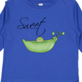 thumbnail image 4 of Inktastic Sweet Pea Girls Long Sleeve Toddler T-Shirt, 4 of 5