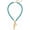 Turquoise Strand, variant on BOOTOOL Women's Beaded Fish Pendant Necklace - Adjustable Gold T-Clasp Choker, Bohemian Summer Beach Look, Lightweight Resort Accessory, Adorned with Two Fish Pendants
