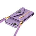 thumbnail image 5 of Allytech iPhone SE 2022 Case 2nd 3rd Gen, iPhone 8/7 Case, With Crossbody Strap Cards Slots Zipper Wallet Shockproof Protection Case Cover for Apple iPhone SE 2022/2020/ iPhone 8/7 - Purple, 5 of 5