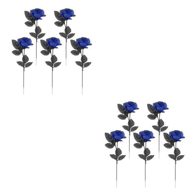 Cateissary Polyester Roses Halloween Table Centerpieces Party Decor azul 2piezas