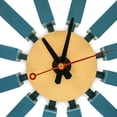 thumbnail image 2 of LeisureMod Vdara Modern Design Block Silent Non-Ticking Wall Clock in Blue, 2 of 5