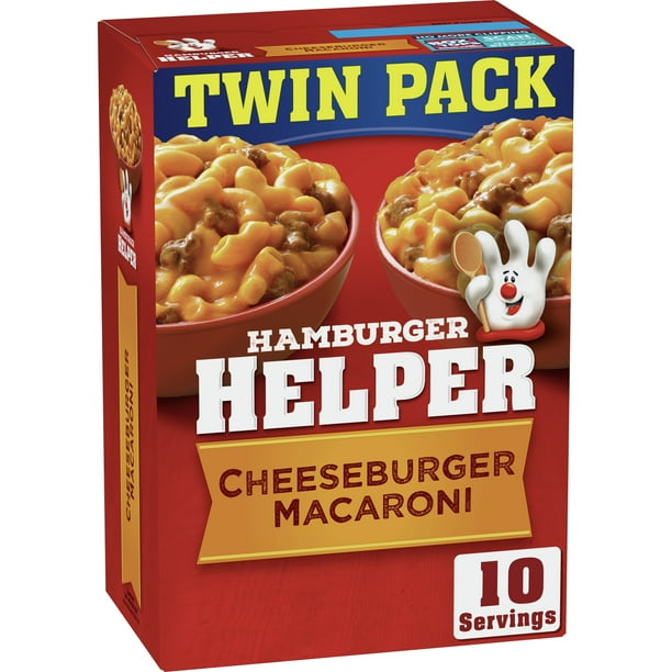 Hamburger Helper, Cheeseburger Macaroni, 13.6 oz - Walmart.com