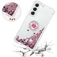 thumbnail image 5 of Phone Case for Samsung Galaxy S23 Plus,Shockproof Clear Quicksand Glitter Flowing Liquid with Bling Diamond Ring Stand,Cute Women Girls Case for Galaxy S23 Plus 6.6'' LS-Rose Gold, 5 of 14