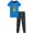 Royal Goat, variant on Quad Seven Boys Pajama Set Cozy Graphic Printed Short Sleeve Sleep Shirt and Pajama Pants 2 Piece