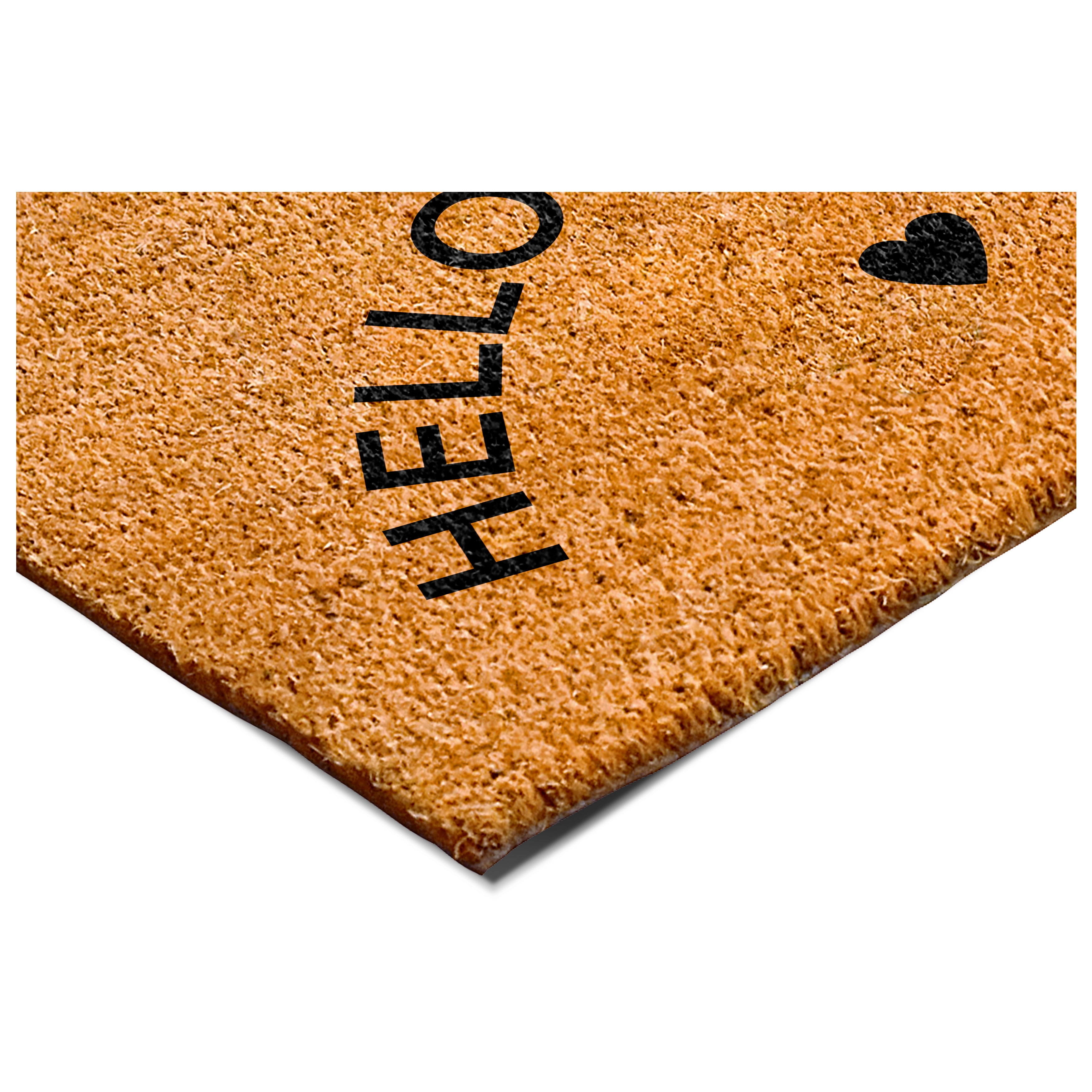 Calloway Mills 112101729 Hello New Day Black Doormat 17" x 29"