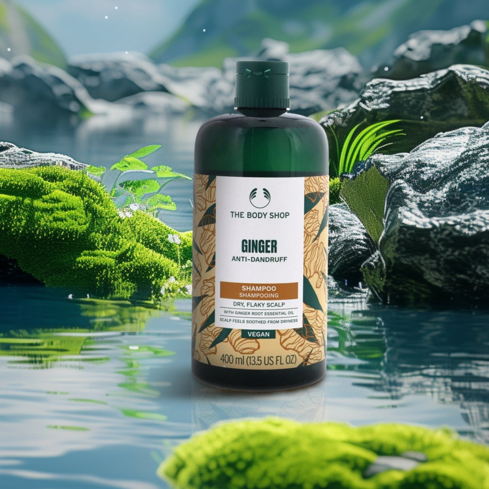 The Body Shop Ginger Scalp Care Shampoo Scalp Anti Shampoo Anti Scalp Repair Anti Itch Oil Control Scalp Refreshing 400ml
