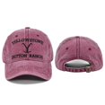 thumbnail image 2 of Gold thread embroidered baseball cap braided old baseball cap ponytail hat yellowstone sun visor peaked cap, 2 of 5