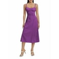 thumbnail image 3 of ZAXARRA Femmes Robe d'Été Couleur Unie Bandage Sans Manches Robe de Ligne pour Cocktail Plage de Boîte de Nuit, 3 of 6