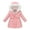 Pink, variant on Lovskoo Girls And Boys Winter Coats Heavyweight Hooded Jacket Kid Snow Outwear Cotton Coats 11 Years Black