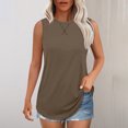 thumbnail image 2 of Womens Summer Tops Plus Size Extra Long White Tank Tops For Women Tunic Tops For Women Loose Fit Plus Size V Neck T Shirts For Women Plus Size, 2 of 6