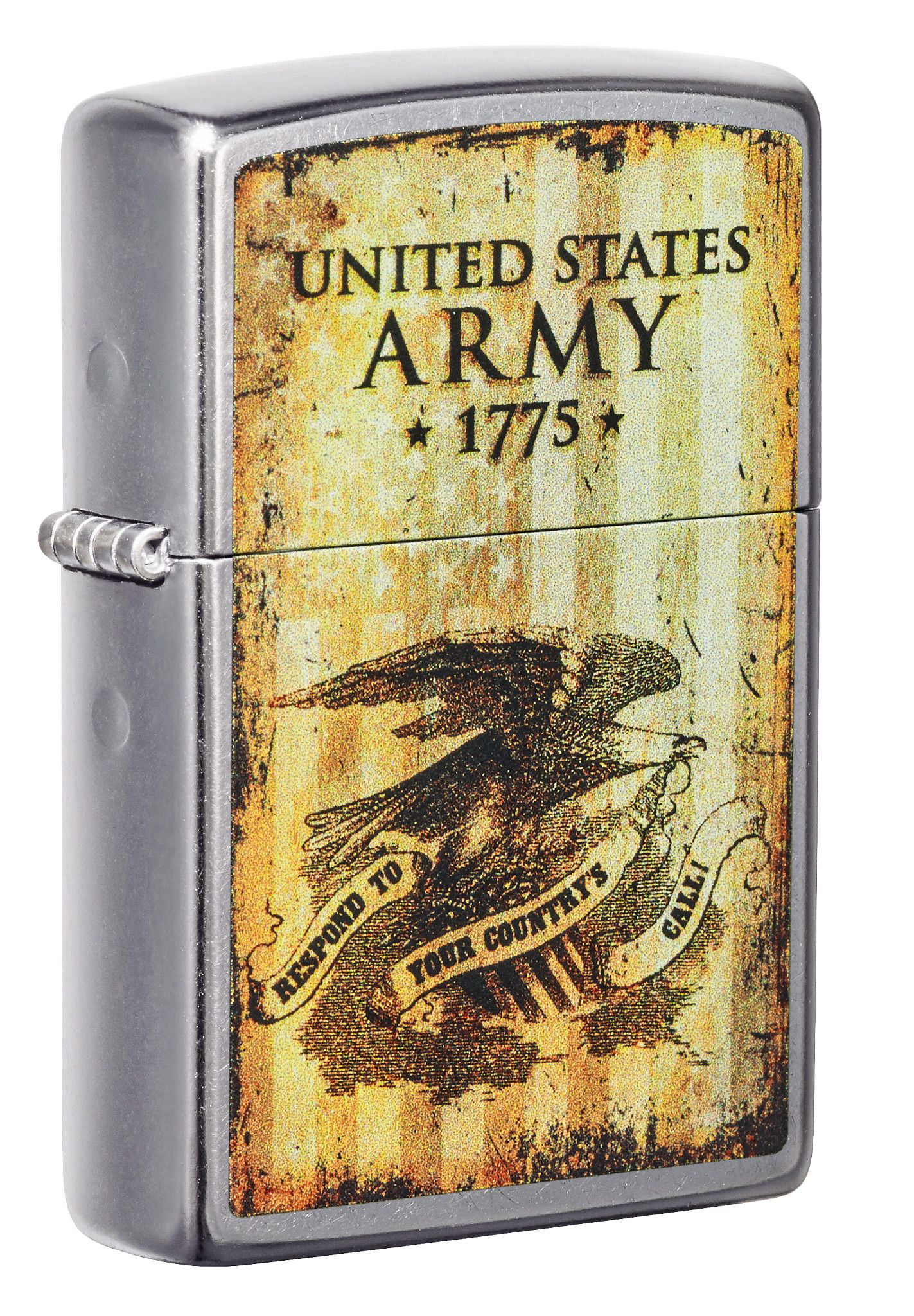 Zippo Army 1775 Street Chrome Pocket Lighter