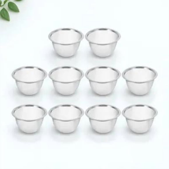 UPOUART 10Pcs Transparent Stainless Steel Tea Strainer for Loose Leaf Tea Home Use