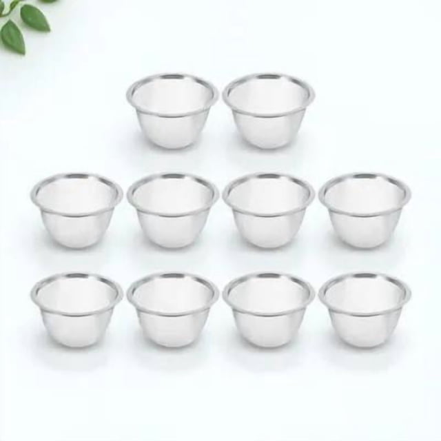 UPOUART 10Pcs Transparent Stainless Steel Tea Strainer for Loose Leaf Tea Home Use