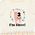 thumbnail image 4 of Inktastic 3rd Birthday Llama for Girl Girls Toddler Dress, 4 of 5