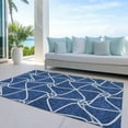 thumbnail image 6 of Addison Rugs Chantille Indoor/Outdoor Transitional Geometric Blue Washable Rectangle Rug, 9' x 12', 6 of 6