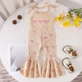 thumbnail image 5 of Rompers for Girls Exquisite Bow Sleeveless Square Neck Girls Strap Jumpsuit with Pocket Outdoor Daily Play Outfit, 5 of 8