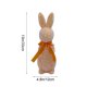 thumbnail image 3 of Decoración de conejo de Pascua de pie Figurita de espuma 13 pulgadas – lazo brillante, rosa verde morado azul naranja amarillo – jardín de la casa y patio regalo de Pascua, 3 of 6