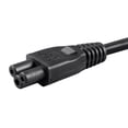 thumbnail image 3 of Monoprice Power Cord - 6 Feet - Black | IEC 60320 C14 to IEC 60320 C5, 18AWG, 10A, 3-Prong, 3 of 6