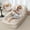 Beige, variant on LEHZROAJ Human Dog Bed-Lazy Sofa Chair, 5-Position Adjustable Bean Bag with Massage Pillow, Multi-Functional Floor Sofa Bed for Adults & Pets,Couch for Living Room