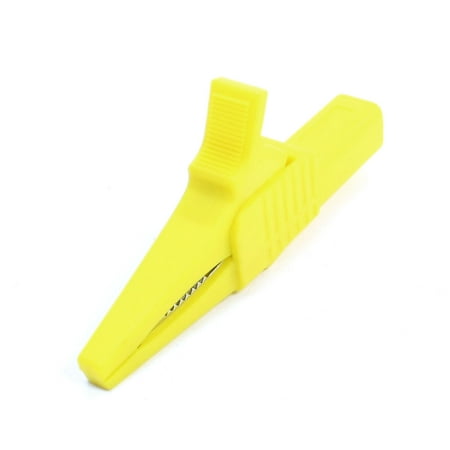 

1000V 32A Car Battery Test Insulated Crocodile Alligator Clip Clamp Yellow