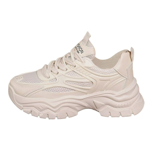 Wyzesi Espadrilles Rouges pour Femmes Espadrilles en Tricot Volant Femmes Automne et Hiver Mode Bout Rond à Lacets Chaussures Décontractées Semelle Épaisse Chaussures de Course Espadrilles Roses pour Femmes Espadrilles Blanches Femmes
