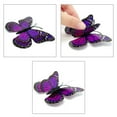 thumbnail image 4 of Wrapables 3D Double Wings Butterfly Decorative Wall Decor Stickers, Decals for Bedroom (24 pcs), Purple, 4 of 7