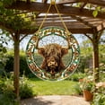 thumbnail image 4 of Cheapark 6 Inch Highland Cow Acrylic Ornaments Colorful Hanging Decor for Home Garden Party Tree Hanging Farmhouse Pendant, 4 of 7