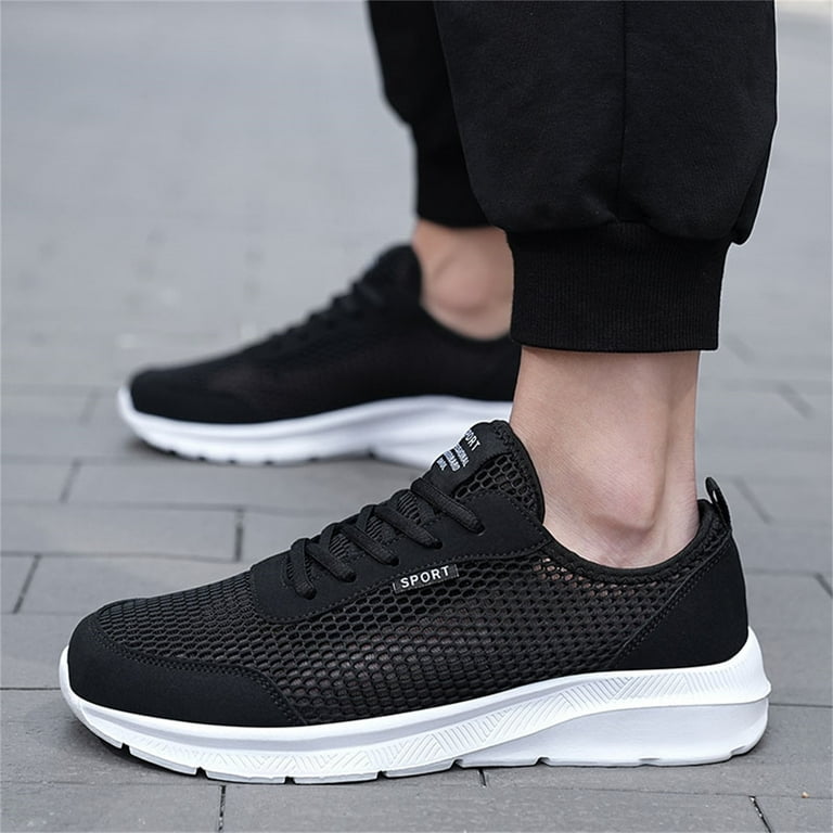 Running Men's Athletic Shoes Breathable Mesh Walking Fashion