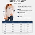 thumbnail image 5 of Women's Long Sleeve Ribbed Knit Tops Crew Neck Lace Crochet Casual Tunic Shirts for Fall Daily Work Wear, 5 of 7