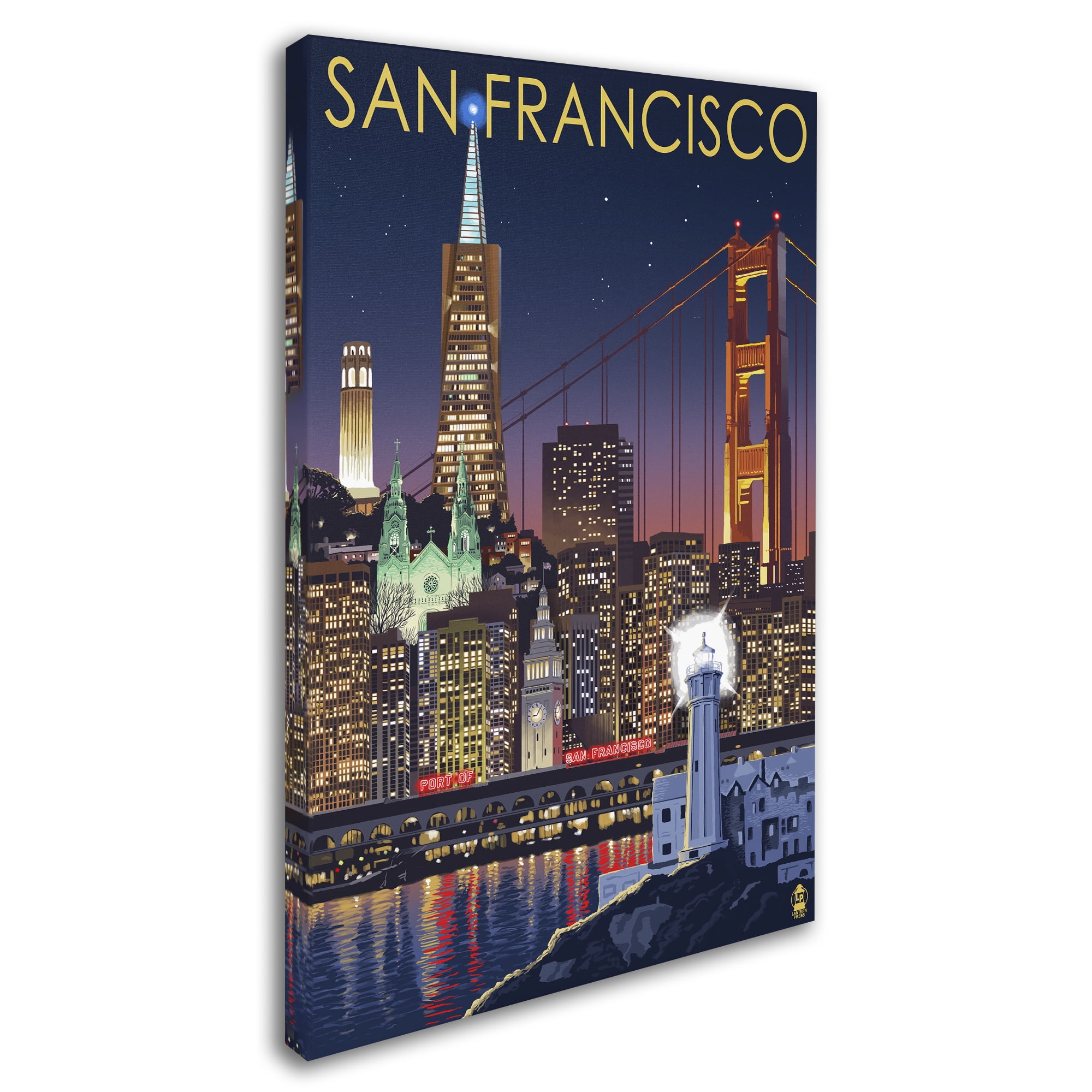 Trademark Fine Art 'Travel Poster 98' Canvas Art by Lantern Press