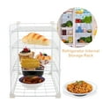thumbnail image 3 of BESTYASH Kitchen Shelf Organizer Freezer Refrigerator Baskets White 1Pack, 3 of 6