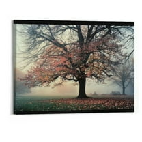 BCIIG Tree of Life Wall Art Canvas Prints Natural Landscape Picture Home Decor Colorful Forest for Living Room Bedroom Bathroom Kitchen Decorations Wooden Artwork Easy Hanging 20"x16" 20x16in