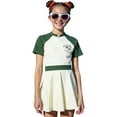 thumbnail image 6 of Hienoo Girl 2-Piece Swimsuit Short Sleeve Zip Up Rash Guard Skirt Swimwear Set, Sizes 7-14, 6 of 6