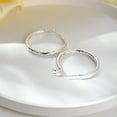 thumbnail image 6 of 5mm Wide Sterling Silver Hoop Earrings for Women, Large Silver Hoop Earrings Hypoallergenic Lightweight Big Twinkling Silver Hoop Earrings 40/50/60mm,Chunky & Large Gold Hoop Earrings for Girlfriend, 6 of 9