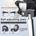 thumbnail image 3 of Mistaha Compact Plumbing Tool Set for Sinks and Basins, Silver Metal Wrench with Tub Drain Remover, 2-Piece Kit for Easy Pipe Installation and Removal, 3 of 6