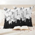thumbnail image 4 of Pack of 2 Outdoor Pillow Covers,Waterproof Black White Throw Pillow Covers,Abstract Graffiti Paint Country Retro Tribal Decorative Pillowcases Cushion Covers Couch Pillow Sham Protector 16x16 Inch, 4 of 8