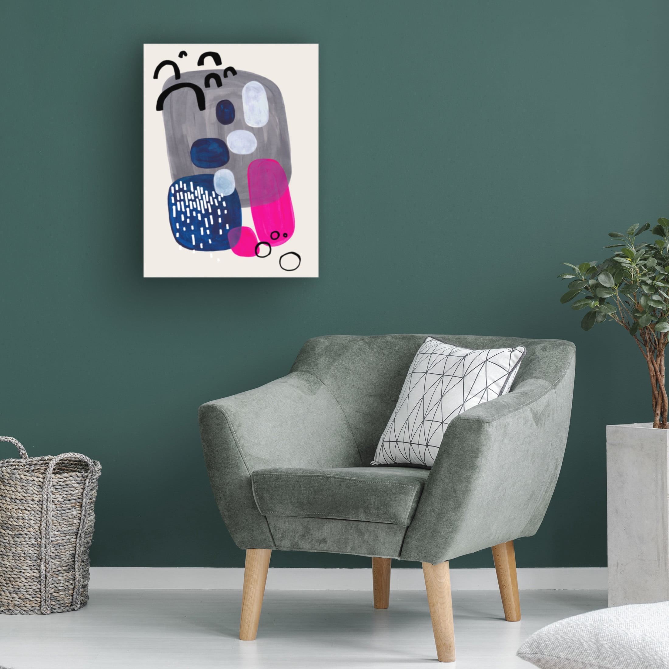 Trademark Fine Art Ejaaz Haniff  Pink Rocks Canvas Wall Art