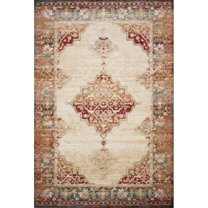 Loloi II Isadora Oriental Ant. Ivory / Sunset Area Rug