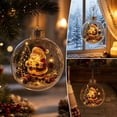 thumbnail image 4 of 6PCS Glowing Christmas Ornaments - Mini Gold Light-Up Christmas Ball Ornaments - Christmas Tree Ornament with Warm LED Light for Tree Mantel, Holiday Scene Decoration & Gift, 4 of 9