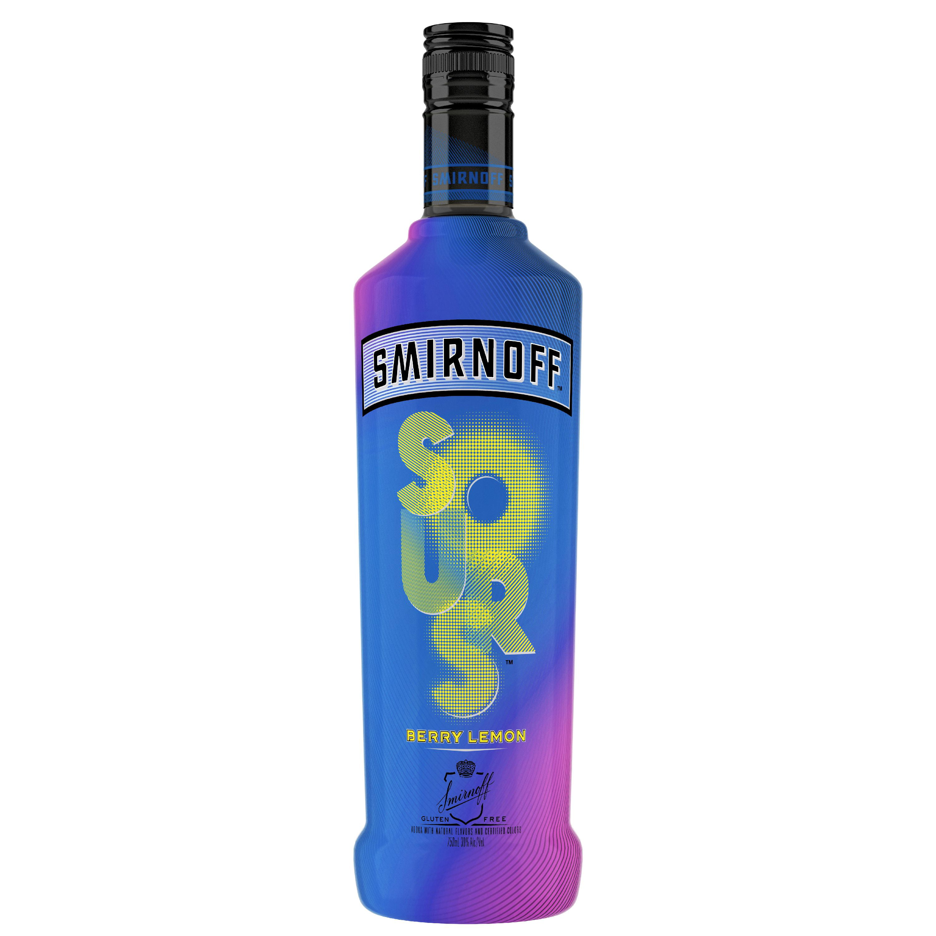 Smirnoff Sours Berry Lemon 60 Proof Vodka Infused With Natural Flavors 750 Ml Bottle Walmart Com Walmart Com