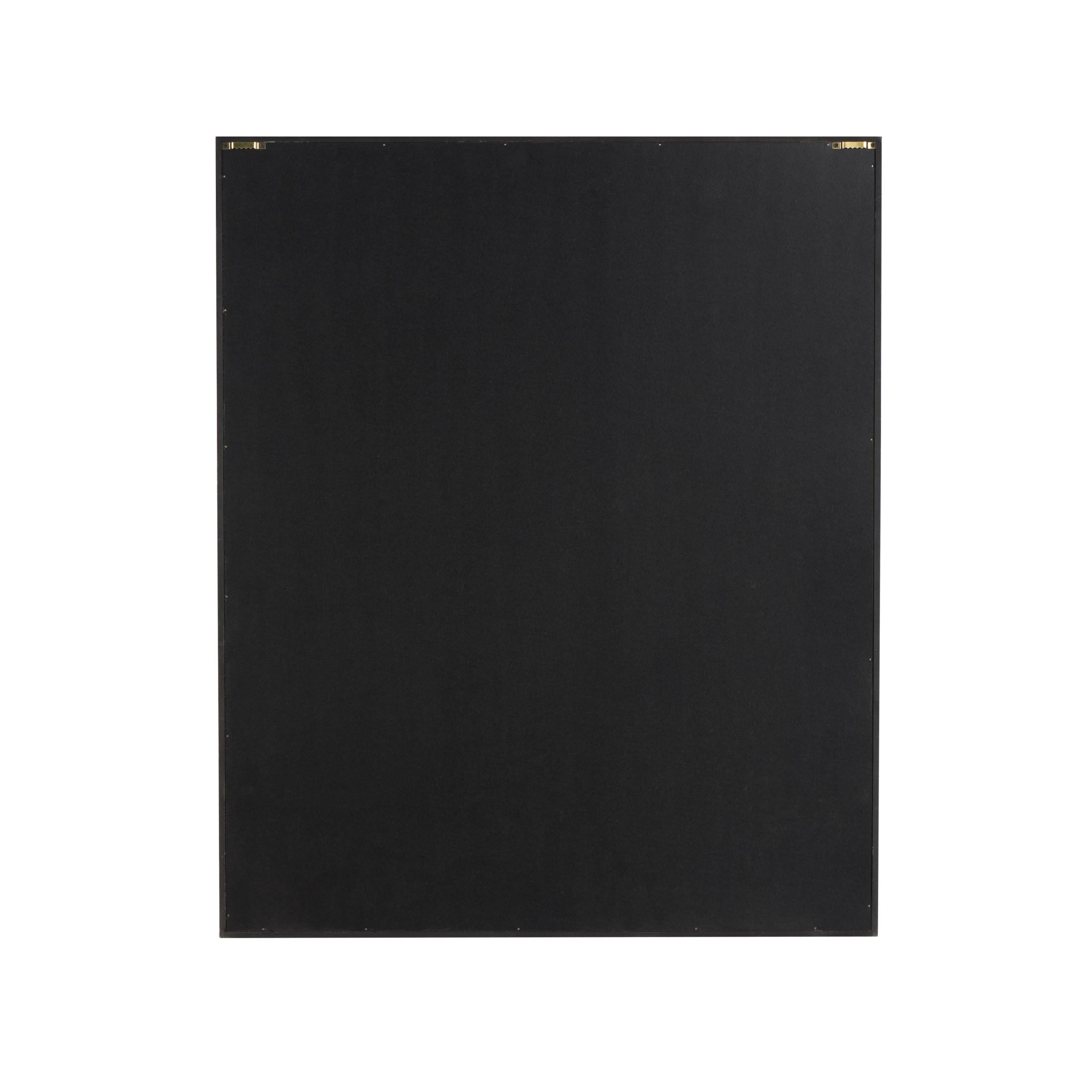 26" x 31" Dimensional Curved Art Deco Geometric Framed Wall Art with Black Wooden Frame, by DecMode