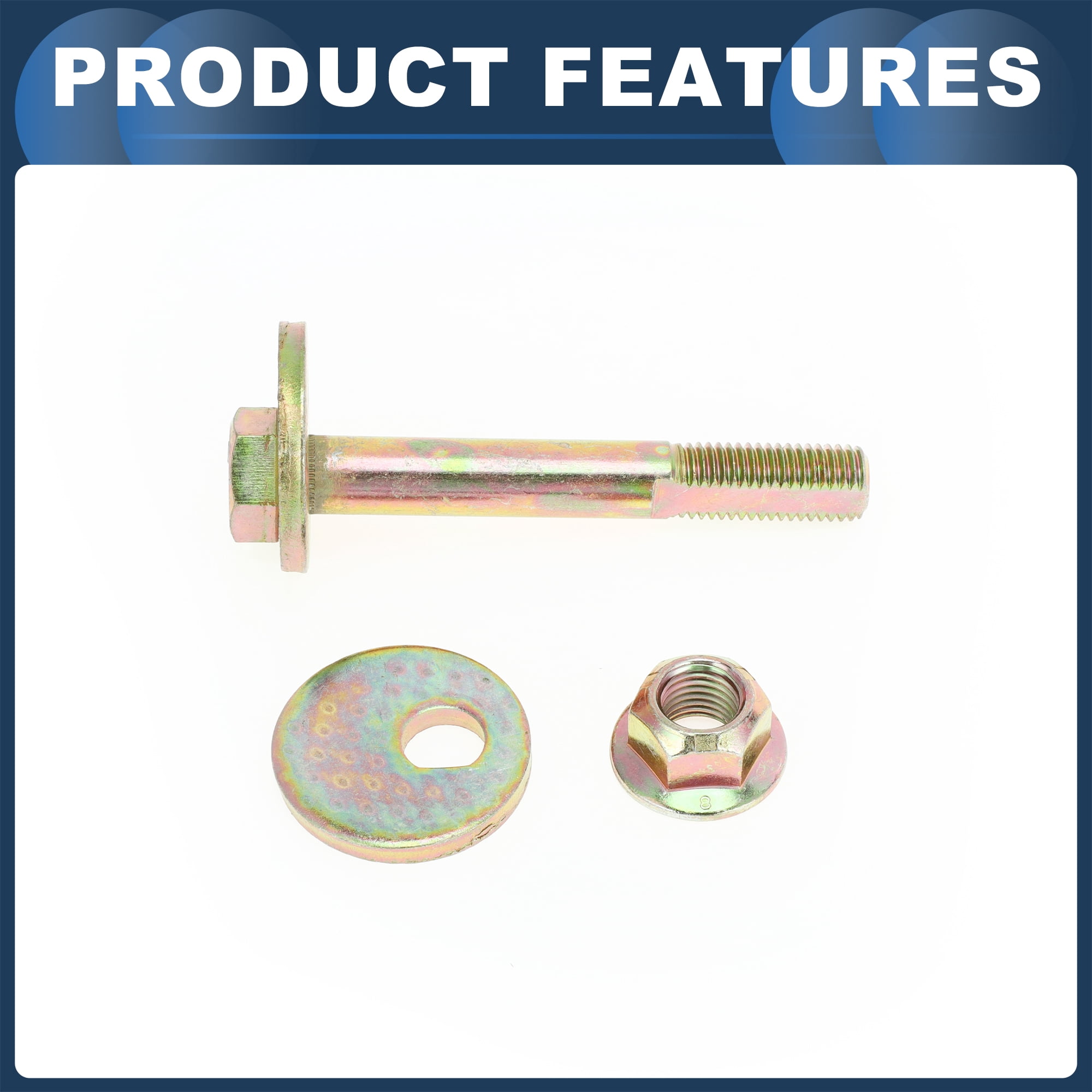 Unique Bargains Front Lower Camber Adjustment Bolt for Ram 1500 Laramie SLT 2006-2008