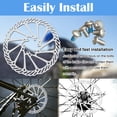 thumbnail image 6 of Bicycle disc brake disc 160mm, 2-pack stainless steel bicycle rotor with 12 screws, suitable for most bicycles, road bikes, mountain bikes, BMX mountain bikes (160mm), 6 of 7